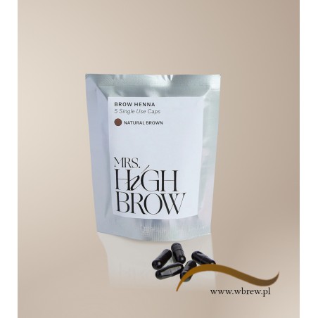 Henna Mrs.Highbrow Natural Brown - kapsułki